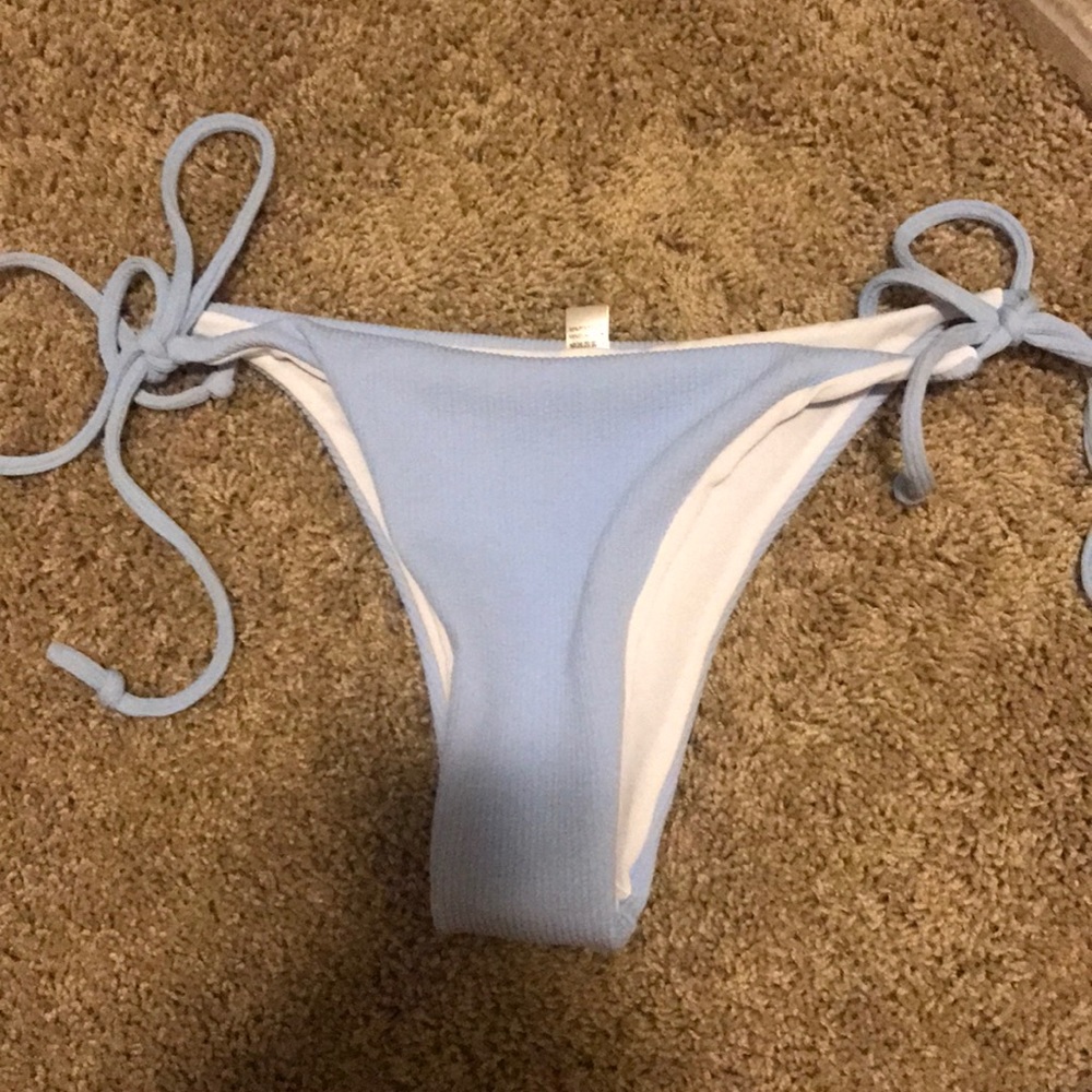 baby blue zaful swim bottoms